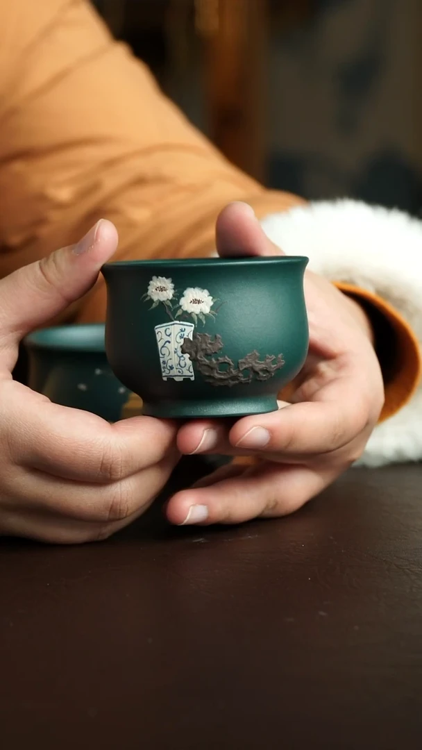 茶杯紫砂53号 清供杯 宜兴紫砂原矿作品