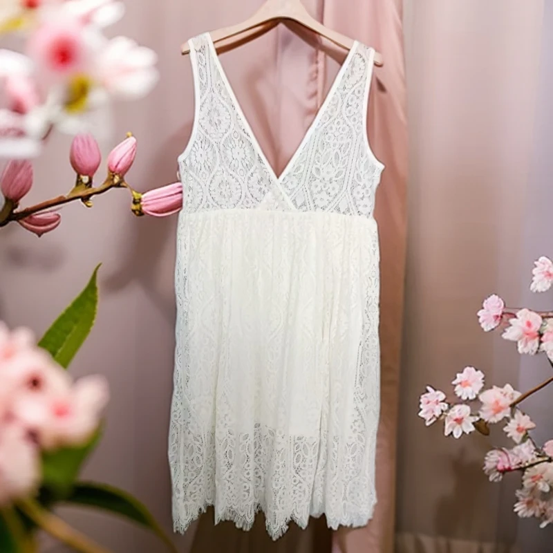 F2-1035潮女生夏季洋气网纱连衣裙(5850)