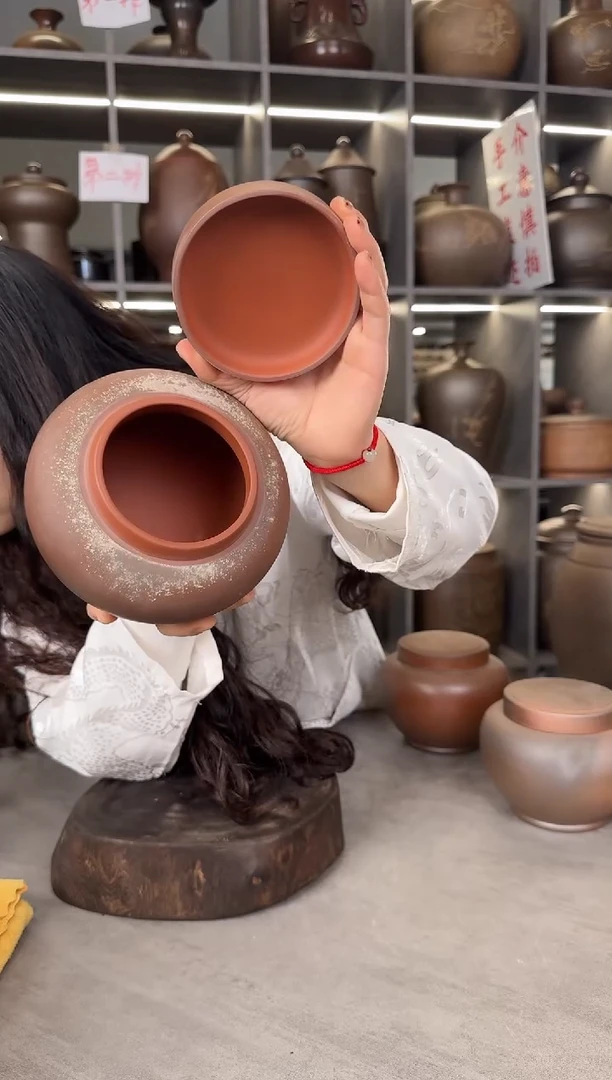 【闪购商品】罐本陶手作泥兴陶手工柴烧罐半斤装（微微瑕