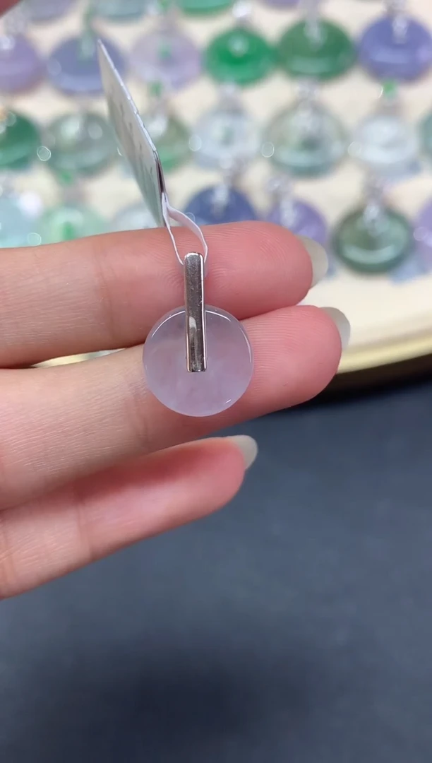 吊坠(不含链)18K金镶嵌翡翠吊坠(不含链)|1600