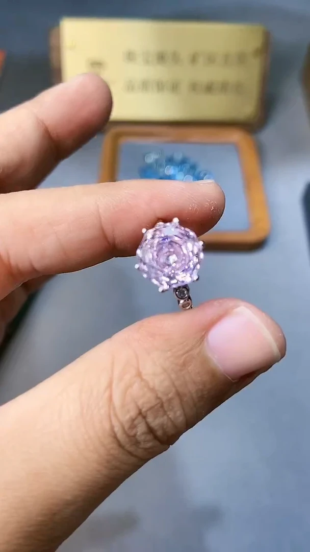 【闪购商品】水晶戒指银S925镶嵌3544