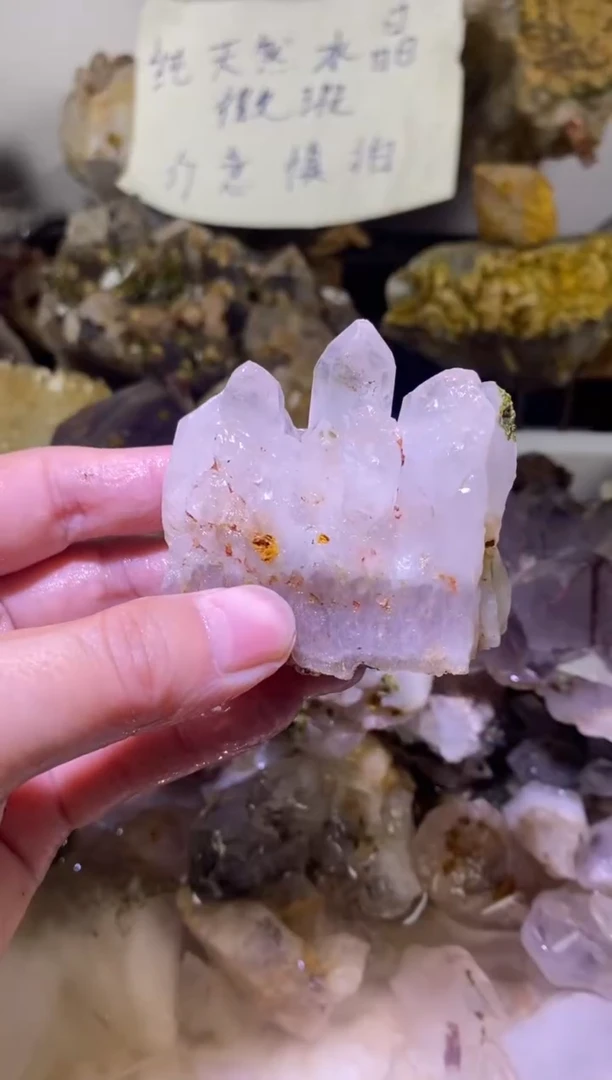 未镶嵌珠宝半成品水晶66号95g四川美姑超七花园水晶