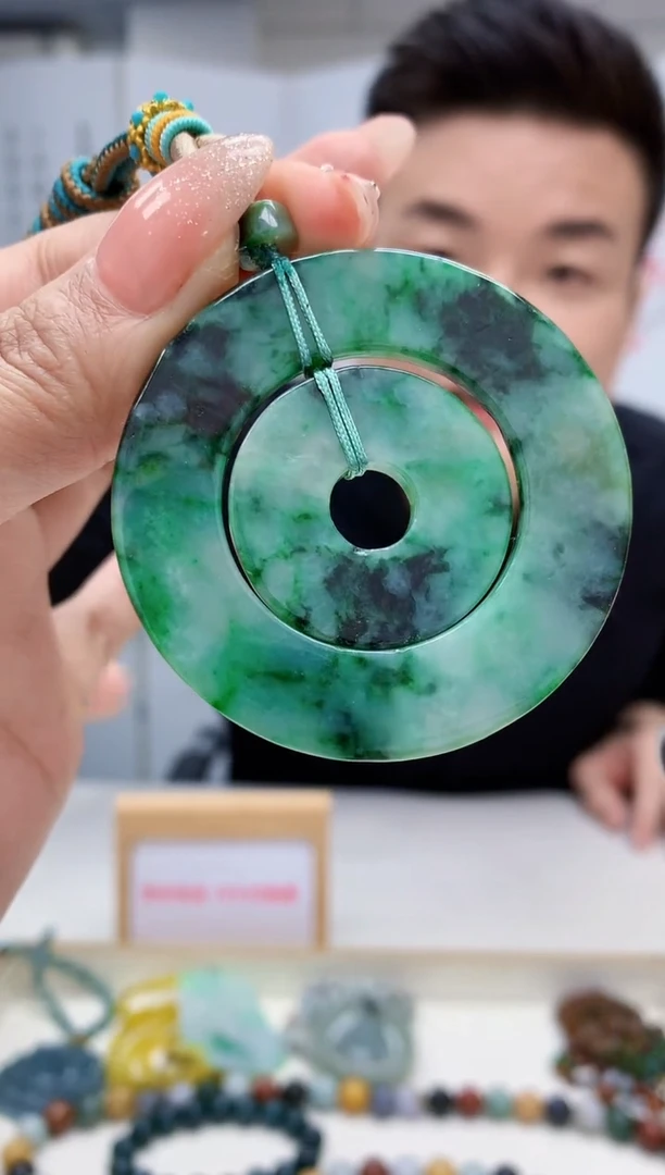 【闪购商品】定制翡翠未镶嵌4990MM-毛货挂件18