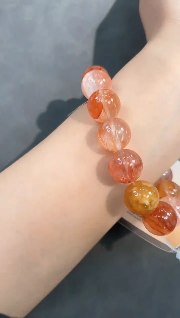 【闪购商品】水晶手链未镶嵌58号锦鲤胶花单圈15mm