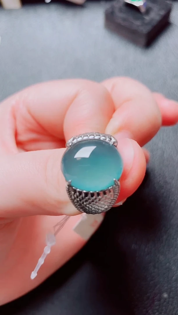 银S925镶嵌戒指翡翠1111