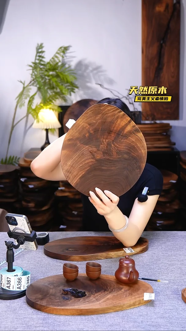 木北美黑胡桃原木.干裂疤结不属于商品质量问题完美主义者慎拍