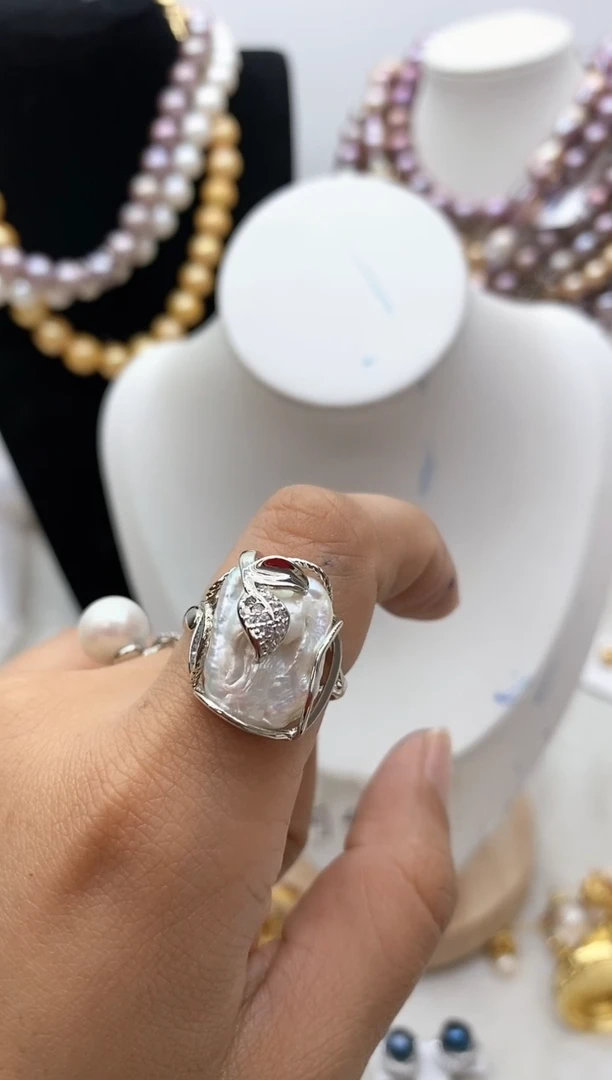 【闪购商品】淡水珍珠颈饰钛钢162