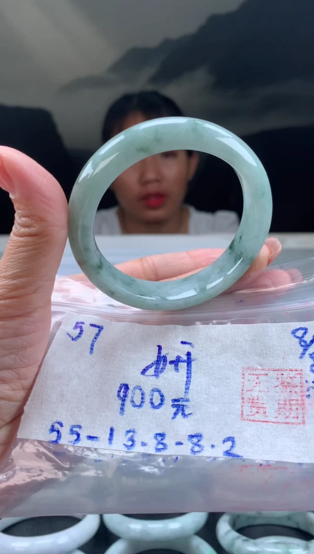 翡翠手镯未镶嵌妍翡翠手镯 下单联系小耳机#57