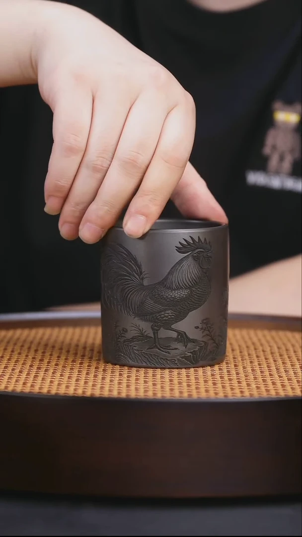 茶杯紫砂宜兴原矿紫砂