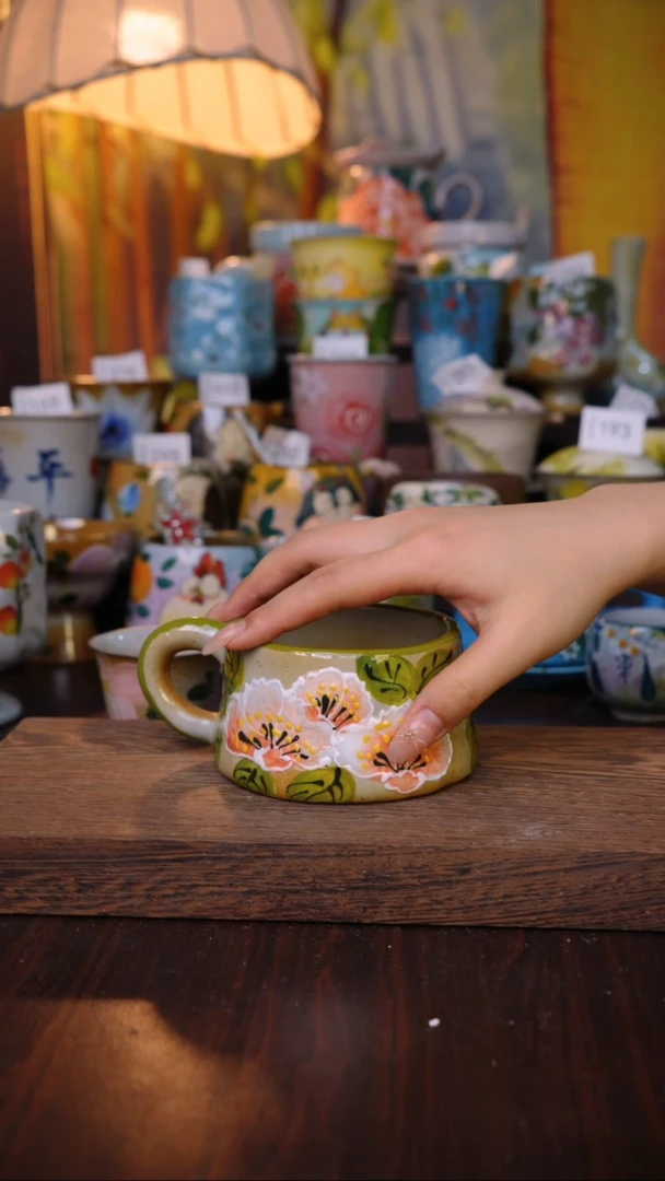 摆件泥垚手作 景德镇手工手绘器物