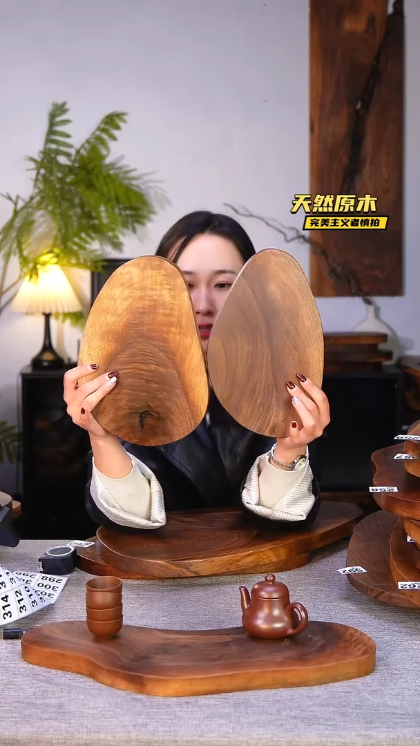 木北美黑胡桃原木.干裂疤结不属于商品质量问题完美主义者慎拍
