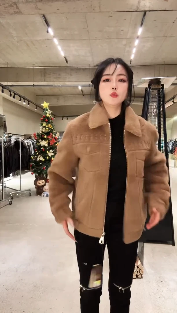 52码（140-155斤）男士兽王羊毛夹克