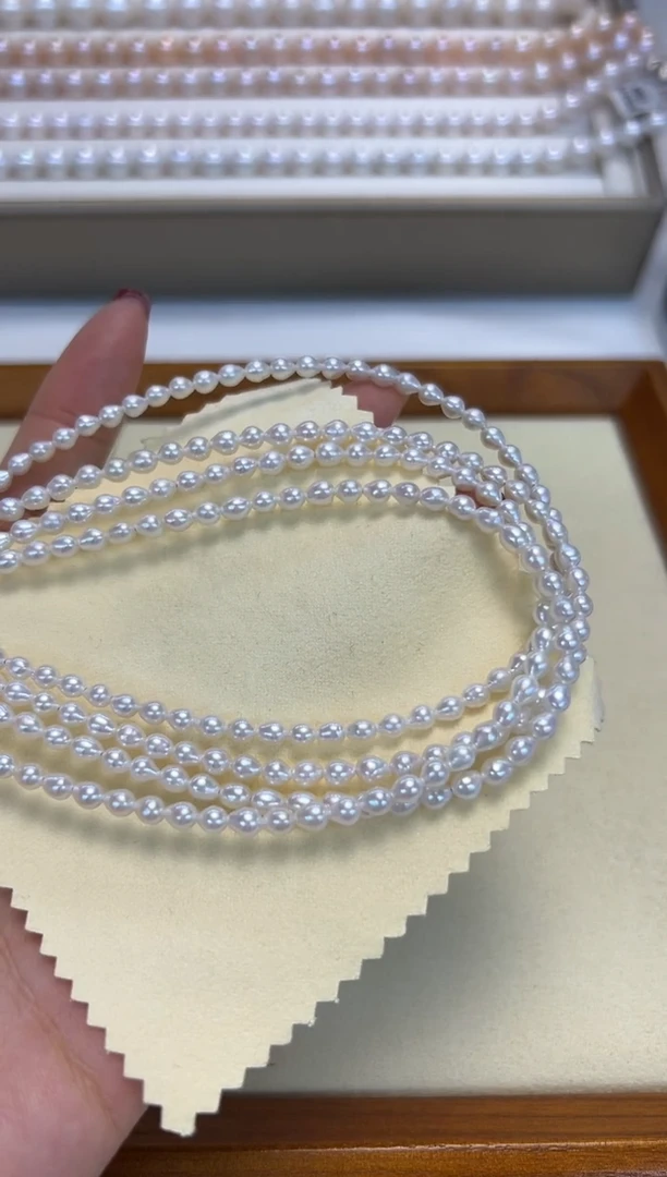 颈饰银S925镶嵌淡水珍珠多样性发货只发一个4-5MM