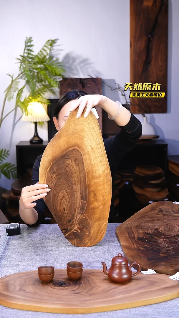 木北美黑胡桃原木.干裂疤结不属于商品质量问题完美主义者慎拍