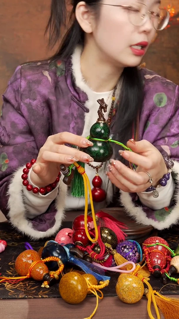 ?****宝282 --大漆开口小葫芦----178