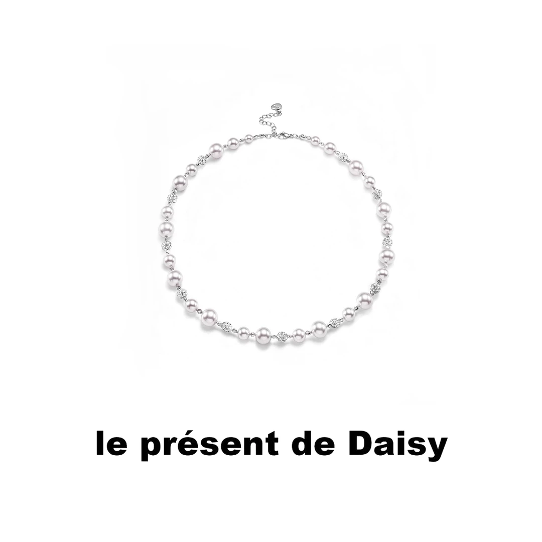 非金属仿珍珠项链 黛西的礼物【心上人】高级淡紫施家珍珠轻奢项链