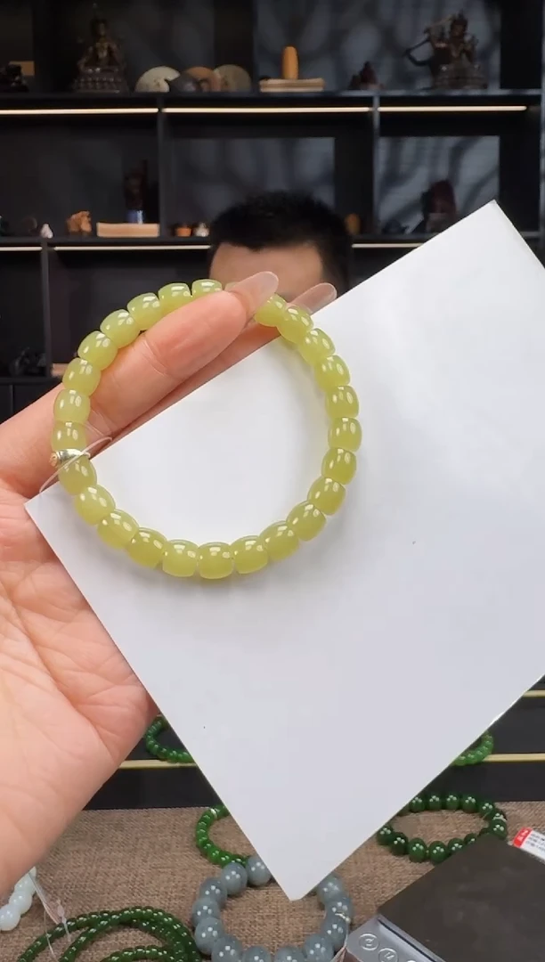 【闪购商品】和田玉1未镶嵌8mm黄口极致手串