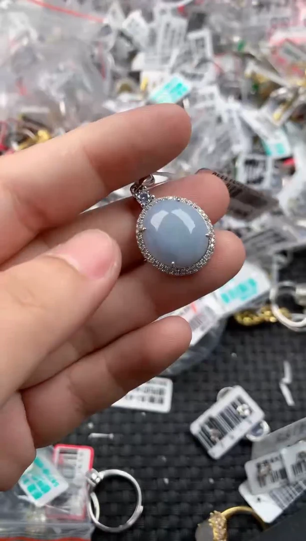 银S925镶嵌戒指翡翠1010    3