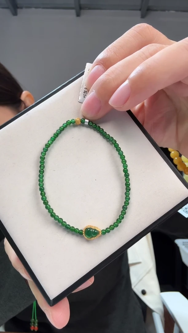 未镶嵌手链和田玉优5154 约2mm