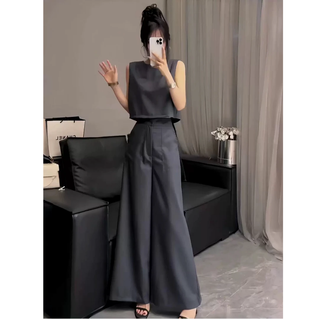 〖蕙子严选〗XZFS-8008夏季无袖女士显瘦无袖套装