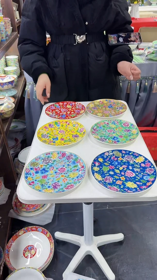 【闪购商品】瓷片7英寸骨碟6个景德镇陶瓷