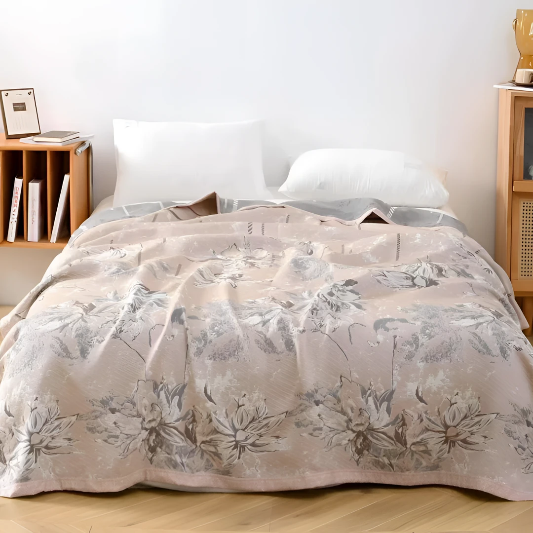 【莲华】200*230轻奢全棉床盖