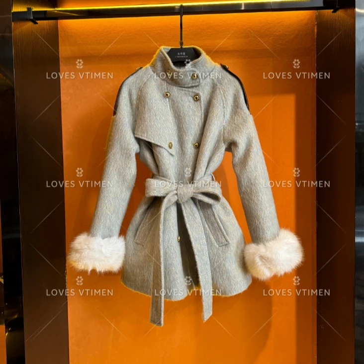 【小鬼专属】羽绒白鸭绒羊毛时尚轻奢显瘦收腰羽绒服LOVES-A1331