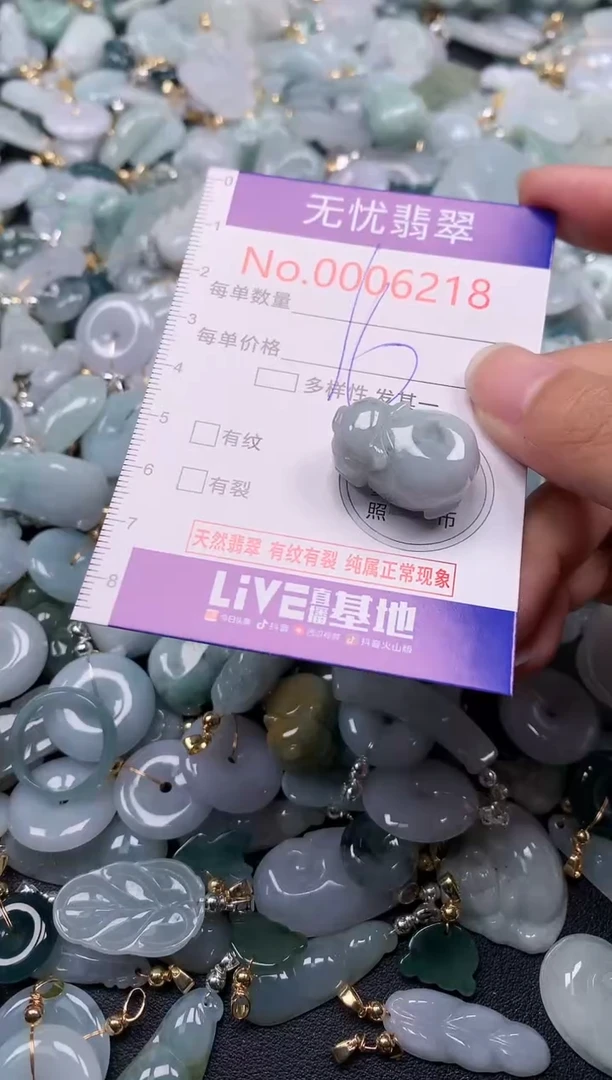 吊坠(不含链)未镶嵌翡翠6218