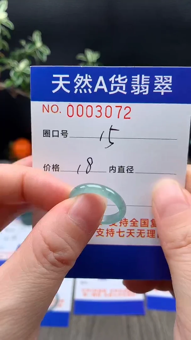 未镶嵌戒指翡翠15#