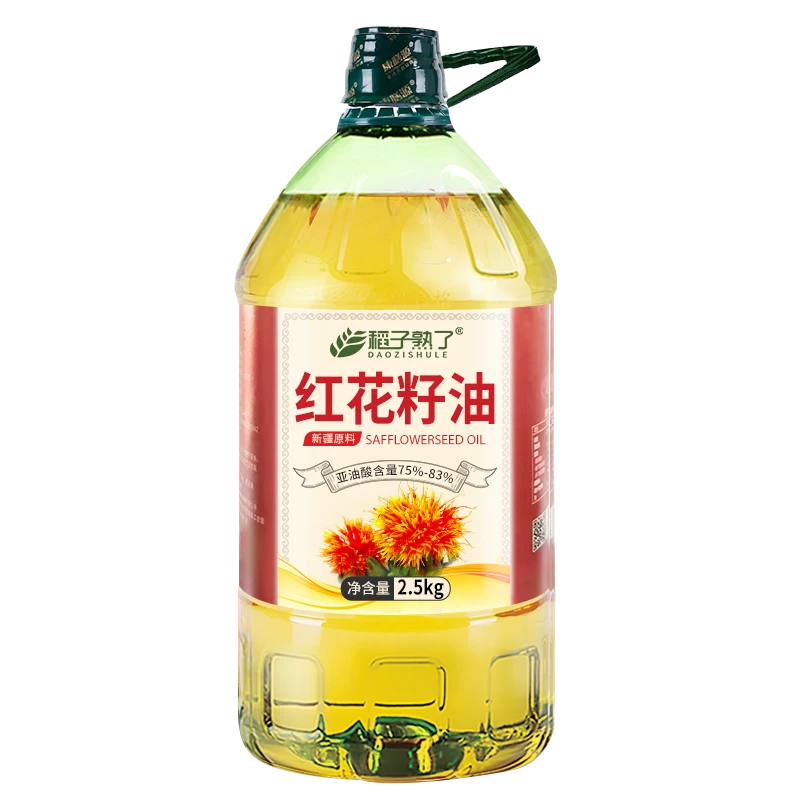新疆原产一级低温冷榨纯正红花籽油 烹饪食用油5斤装