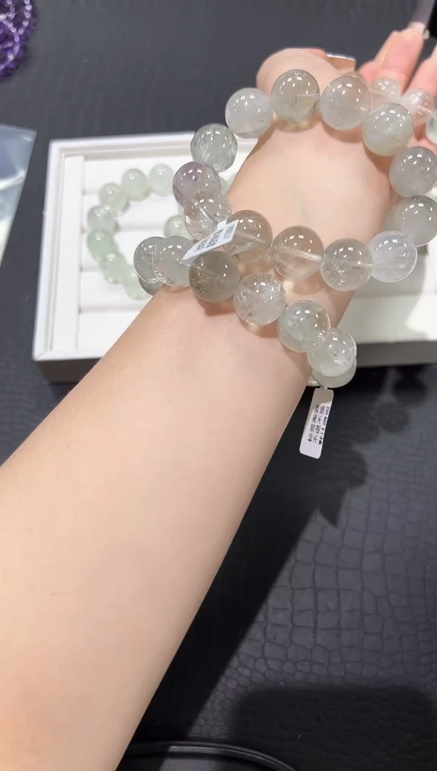 水晶手链未镶嵌8f多样性发其一【1条】默认微瑕16mm