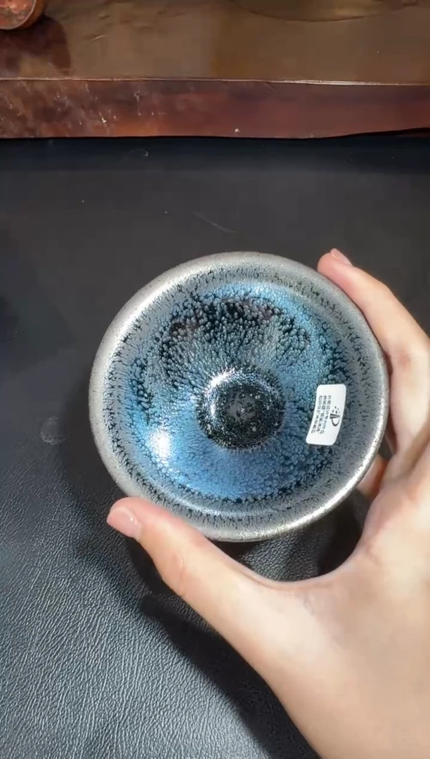 茶盏蔡炳盛银蓝油滴22