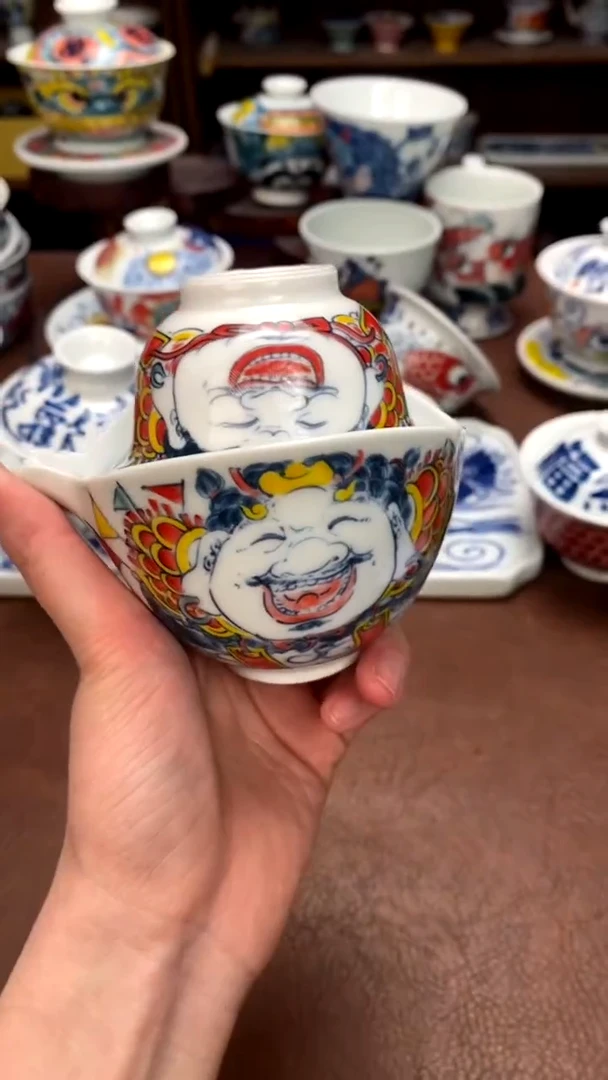 【闪购商品】财神手抓+杯子昨明陶瓷