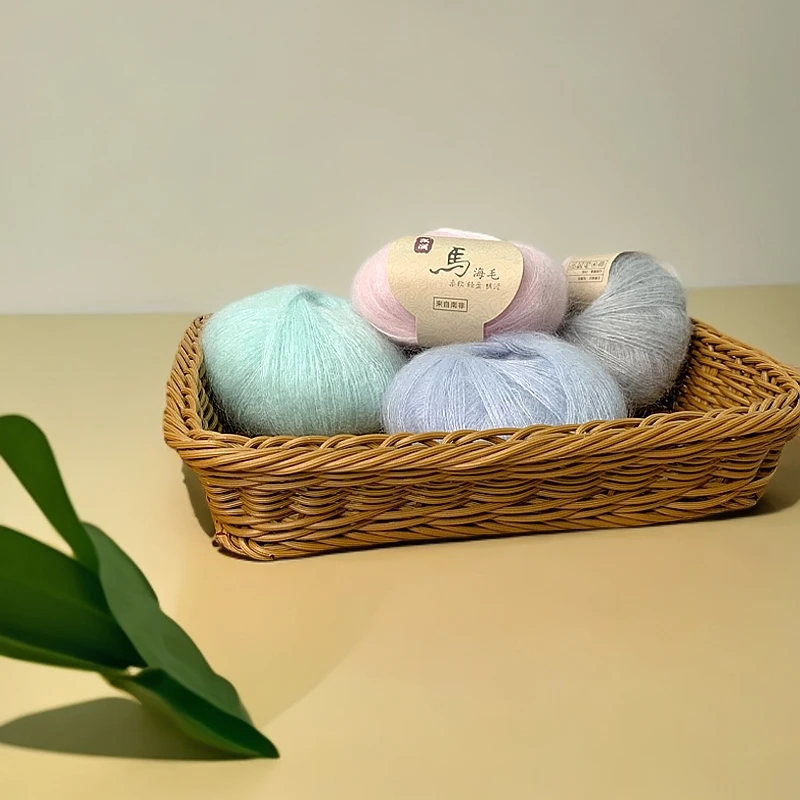 凯澜姚姚 南非马海毛围巾、毛衣材料包-拍满四团包邮送8号钢环形针