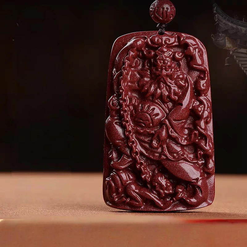 含辰砂工艺品紫金砂高含量朱砂天师吊坠馗