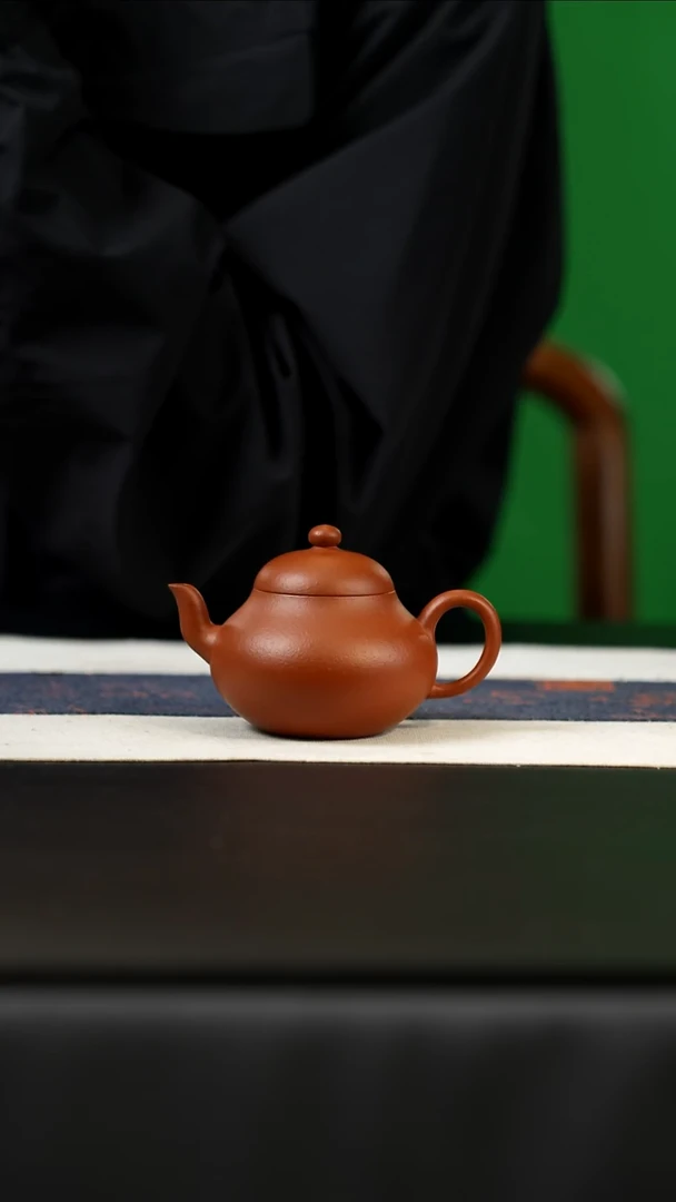 茶壶紫砂小煤窑朱泥梨形，130cc