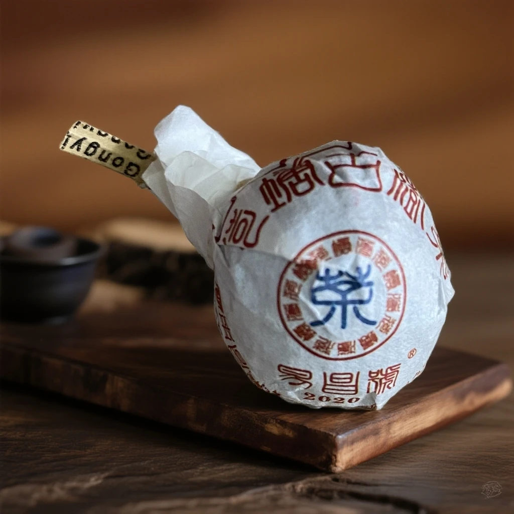 陈醒的茶【中秋好礼】2020年薄荷塘龙珠（二类） 8g/颗 普洱生茶