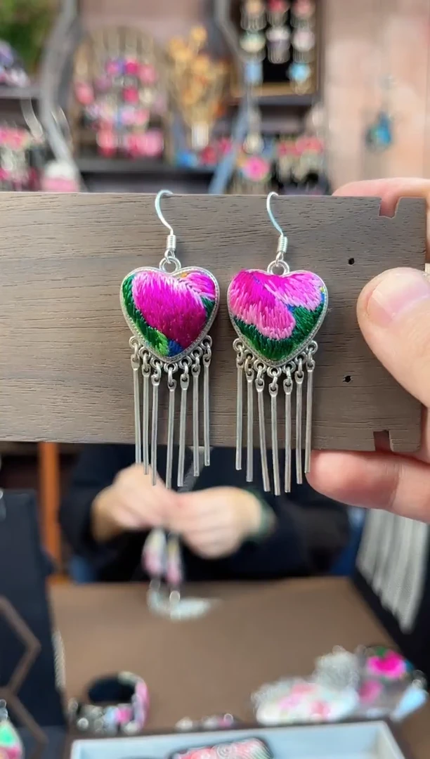 织绣 民族风手工非遗老绣饰品565