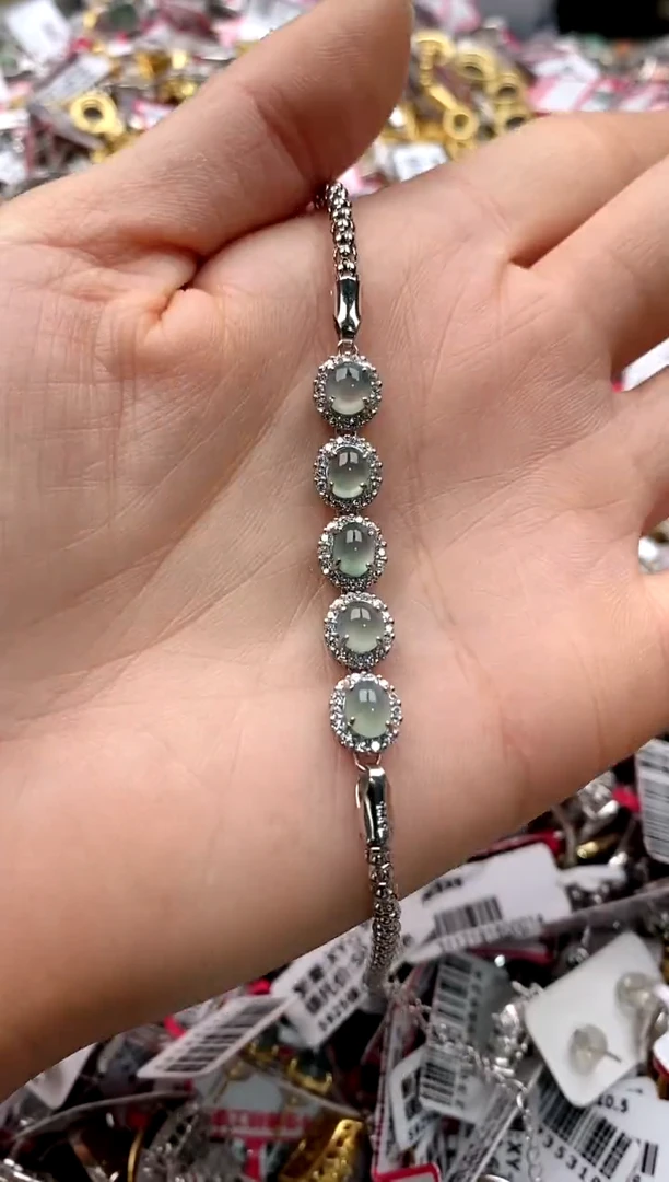 【闪购商品】翡翠戒指银S925镶嵌22222222    7