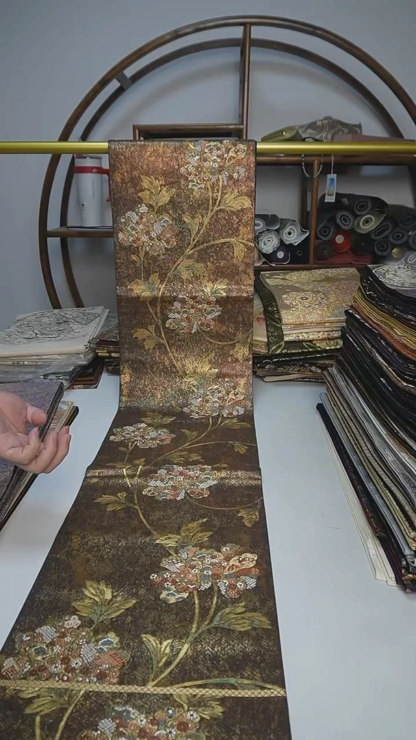 织绣50西阵织六通唐花