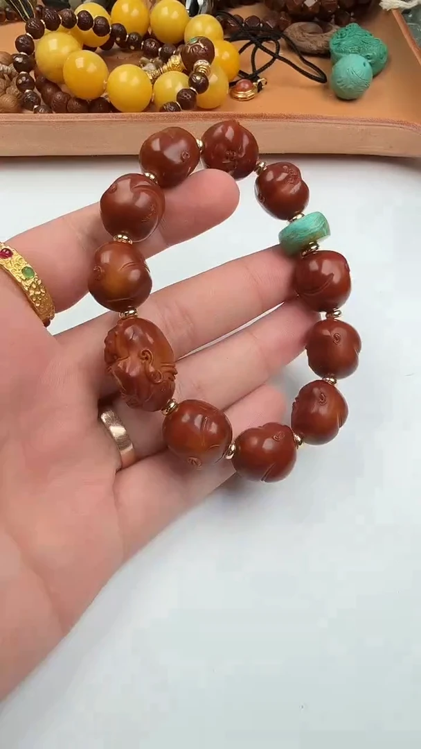 橄榄核手串老*橄榄核
