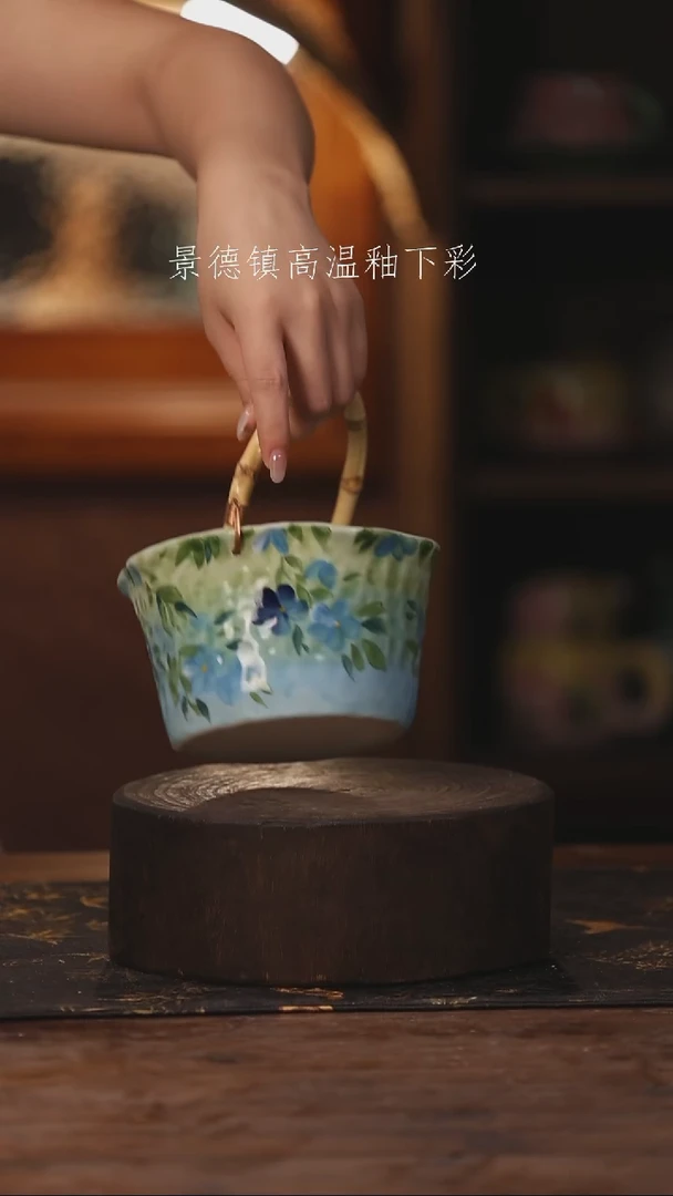 陶瓷景德镇高温釉下手绘陶瓷118
