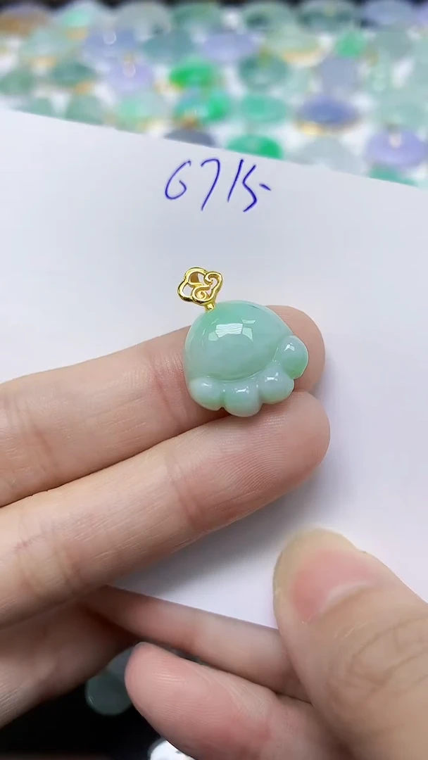 翡翠未镶嵌颈饰天然自然緬甸A貨翡翠