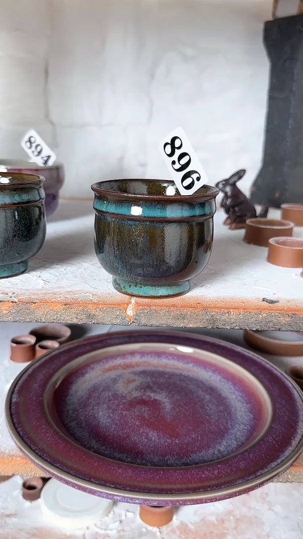 杯子兰山窑手作器物气碳开窑896 福利