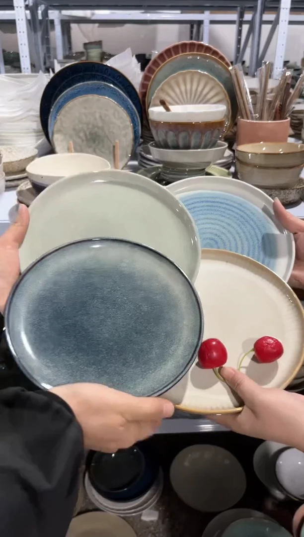 【闪购商品】瓷片外贸尾货瑕疵满20包邮X4 小盘组合