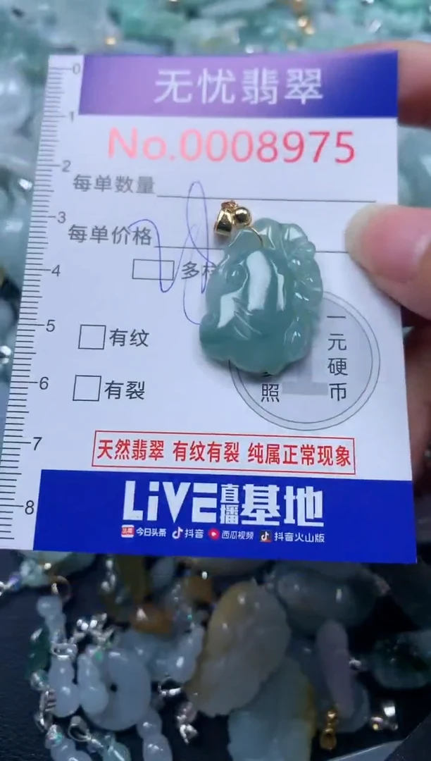 颈饰未镶嵌翡翠8975