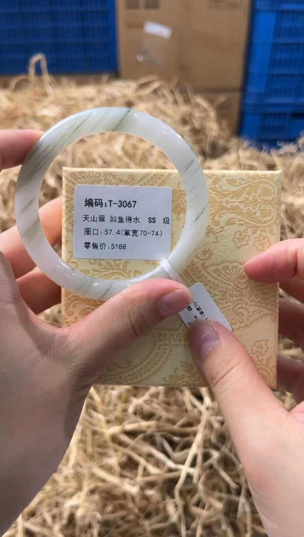 未镶嵌手镯石英质玉T-3067