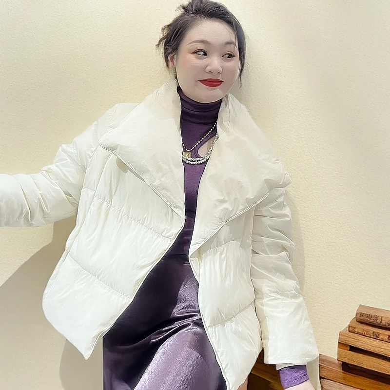 【盼盼精选】小款抽绳羽绒服精致轻羽绒小袄女款网红短款时尚休闲