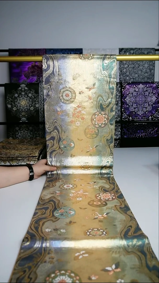 织绣织锦35六通宝相花