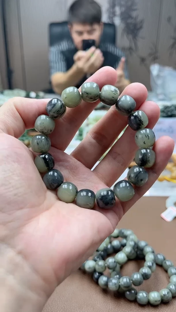 未镶嵌手串和田玉青花13老型多样性发货.拍一发一